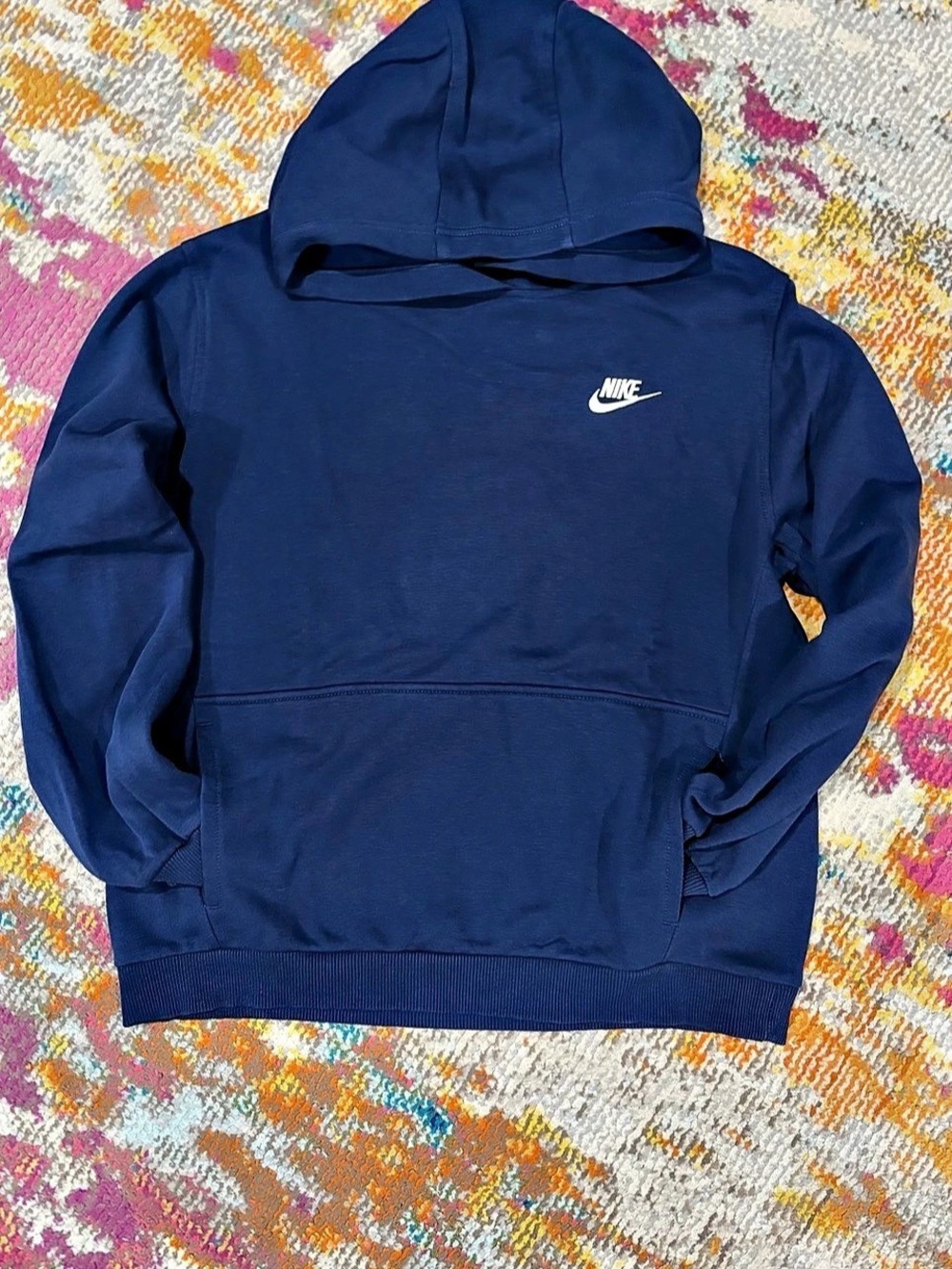 Nike youth Sportswear Club Fleece Pullover Hoodie Blue